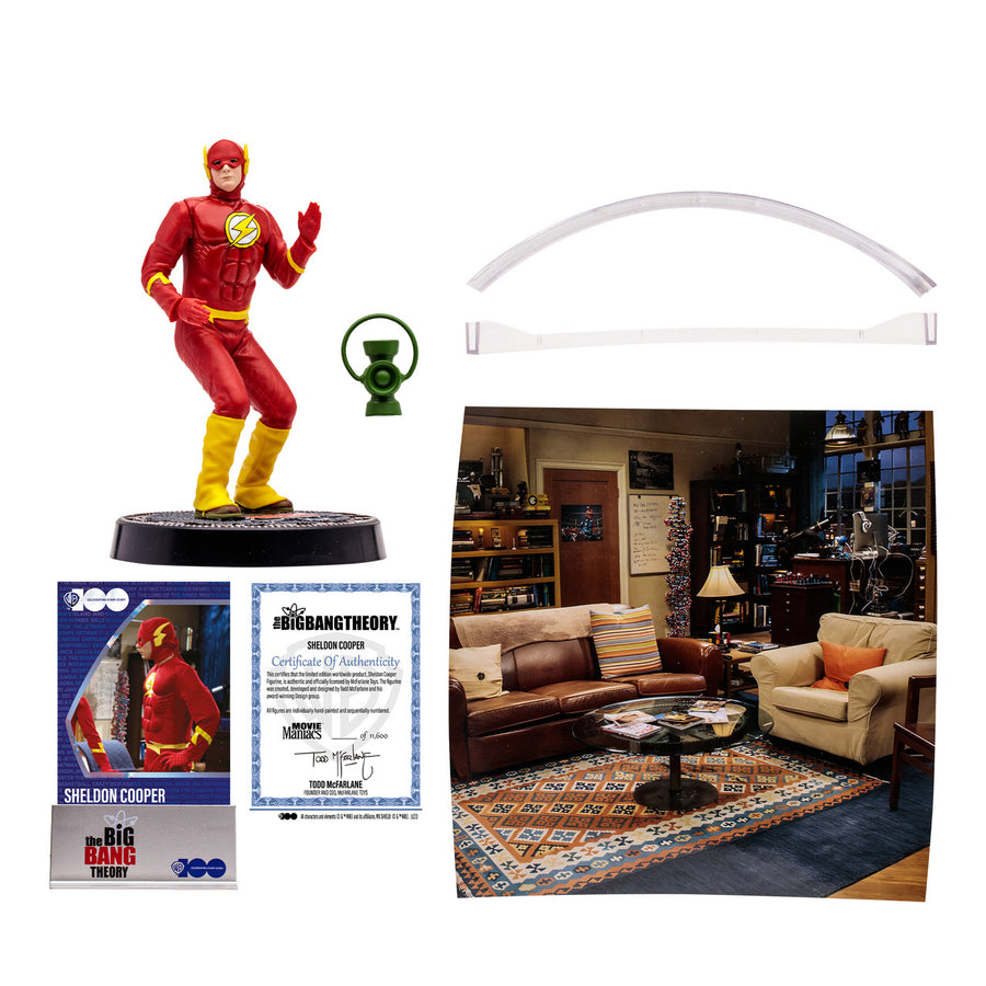 McFarlane Sheldon Cooper as Flash from The Big Bang Theory Movie Maniacs 6 Inch Figure