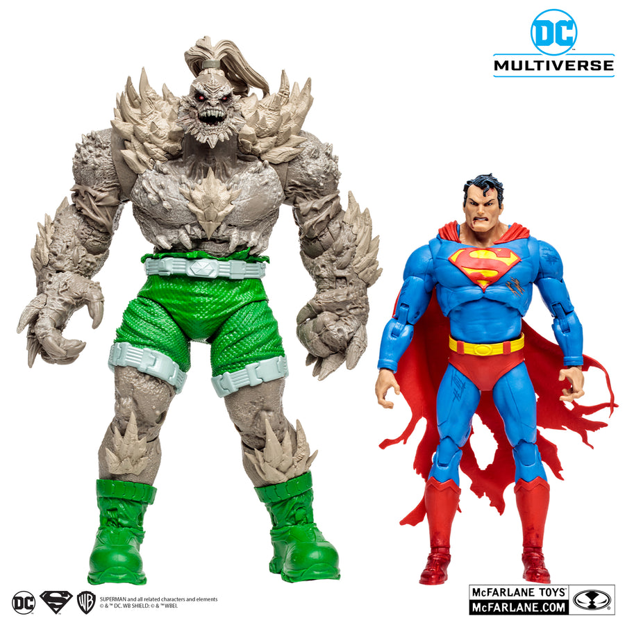 McFarlane Toys DC Comics Gold Label Collection Superman vs Doomsday Action Figure Set