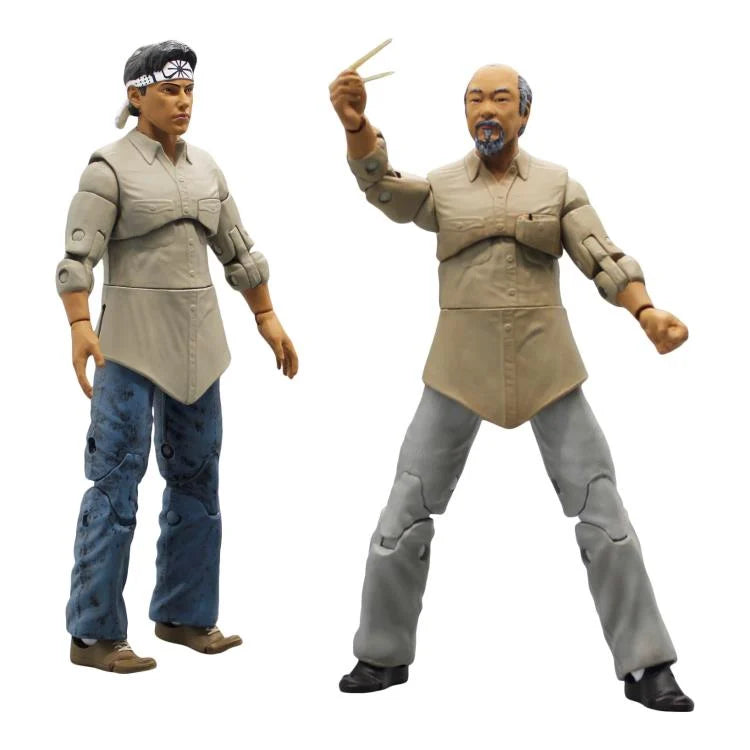 The Karate Kid Mr Miyagi and Daniel LaRusso Miyagi-Do Training 6" Action Figure 2-Pack