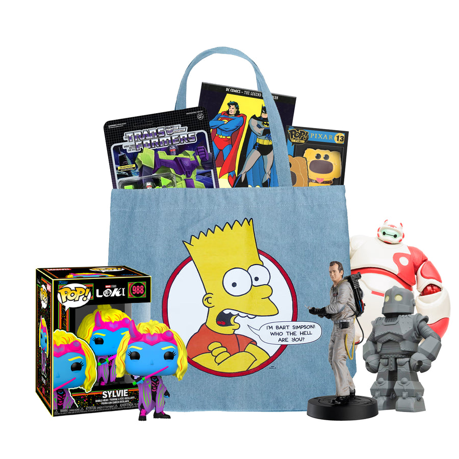 The Ultimate Movie Fan Mystery Bundle with Simpsons Cakeworthy bag