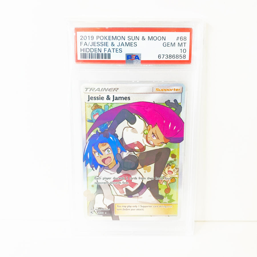 HODL- Pokemon Jessie and James Full Art Hidden Fates PSA 10