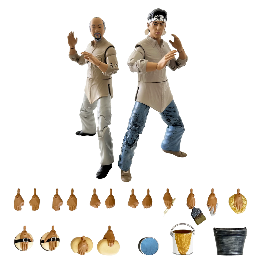 The Karate Kid Mr Miyagi and Daniel LaRusso Miyagi-Do Training 6" Action Figure 2-Pack