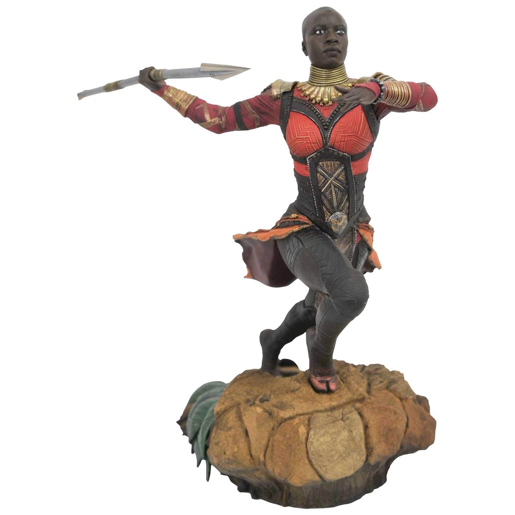 Diamond Marvel Gallery Black Panther Movie Okoye PVC Figure – Gold