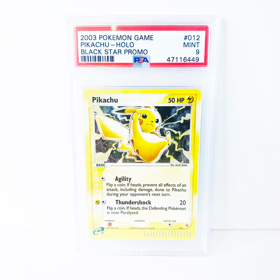 Pokemon Pikachu Black Star Holo Promo PSA 9