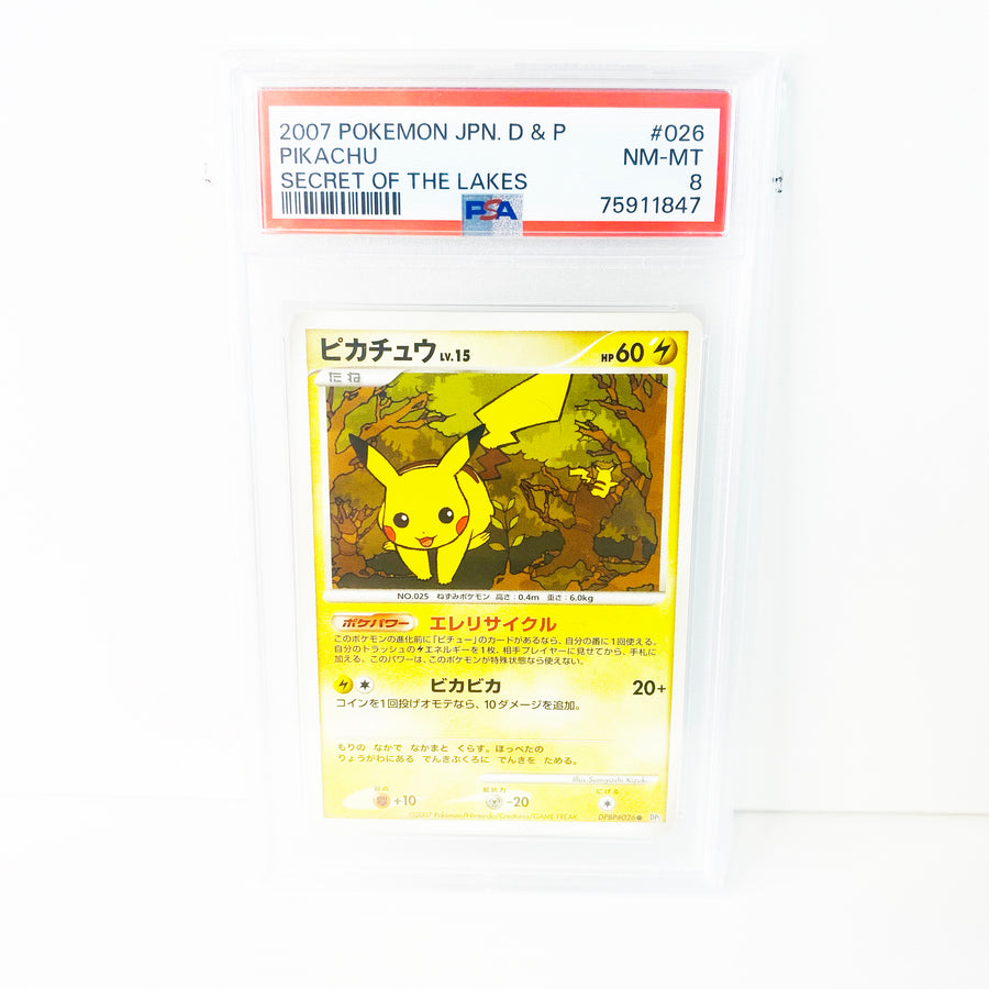 Pokemon Pikachu Secret of the Lakes Japanese PSA 8