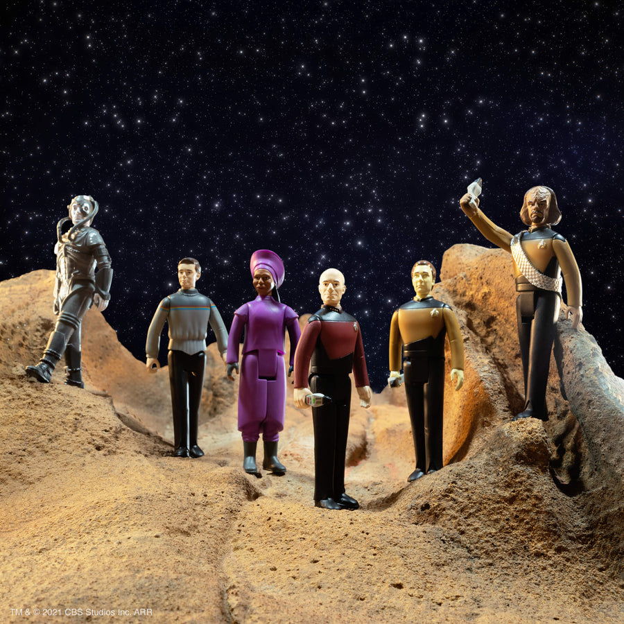 Super7 Star Trek: The Next Generation ReAction Full Set of 6 Action Figures