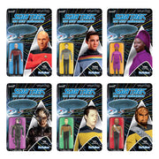 Super7 Star Trek: The Next Generation ReAction Full Set of 6 Action Figures