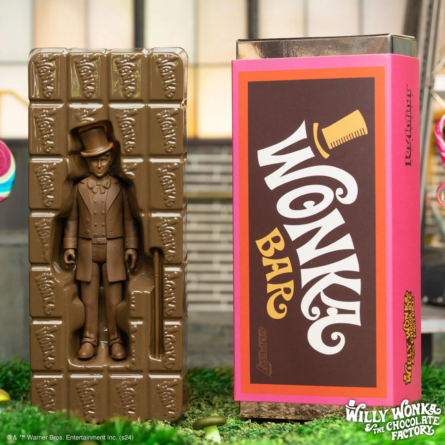 Super7 Willy Wonka in Bar ReAction Figure SDCC Exclusive w/ Chance of Gold