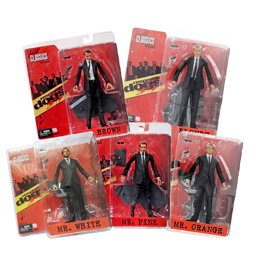 NECA Tarantino Reservoir Dogs Cult Classics Full Set of 5 Action Figures Sunfaded