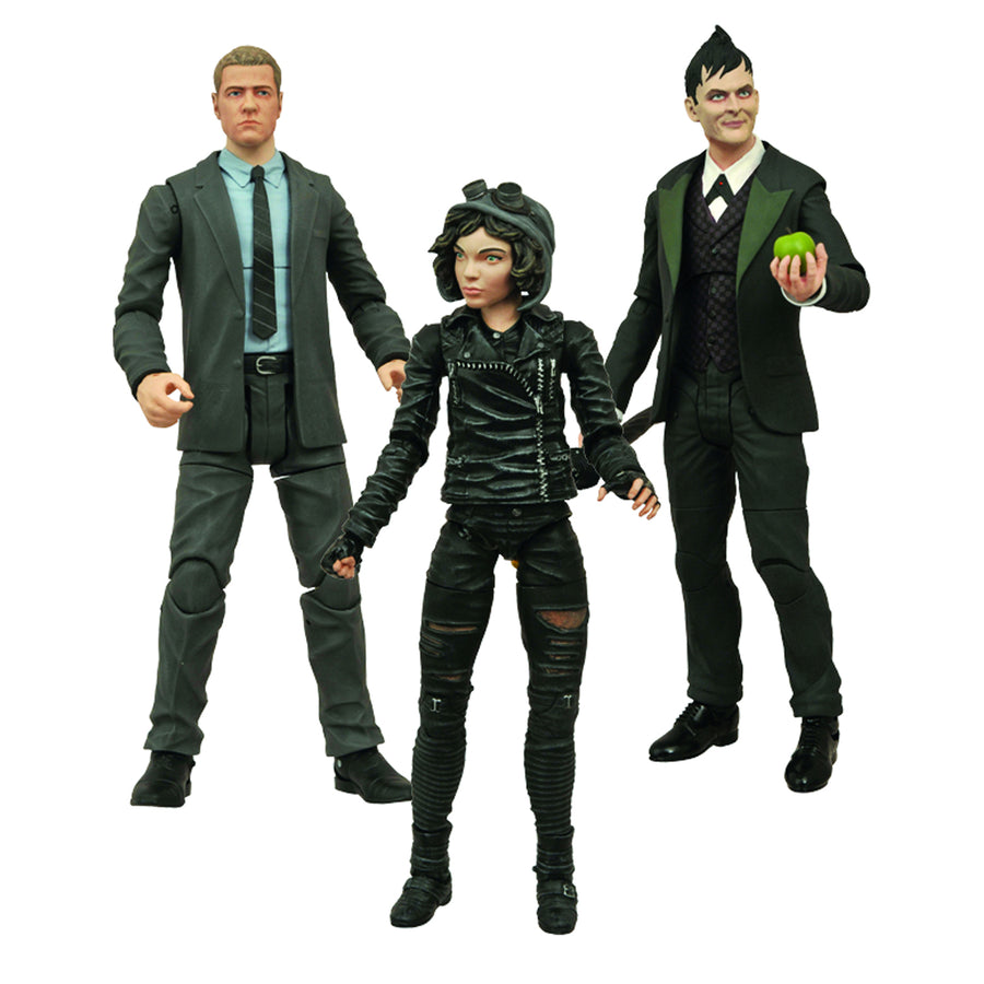 Diamond Select DC Batman Gotham Set of 3 Action Figures Oswald Cobblepot Penguin Catwoman Jim Gordon