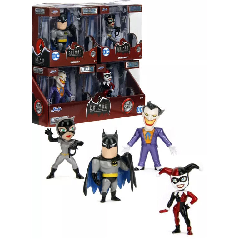 Jada Batman The Animated Series Metalfigs Full Set of 4 Die-Cast Figures