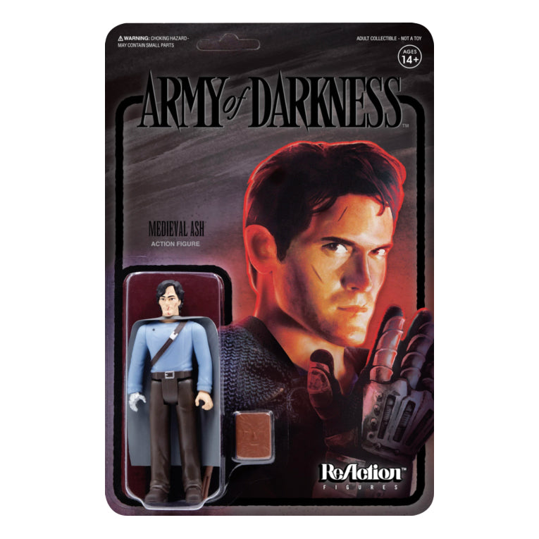 Super7 Army of Darkness Medieval Ash Midnight Variant ReAction 3.75” Action Figure