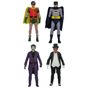 McFarlane Toys DC Retro Batman ‘66  Exclusive Tin Lunchbox Action Figure 4-Pack Set