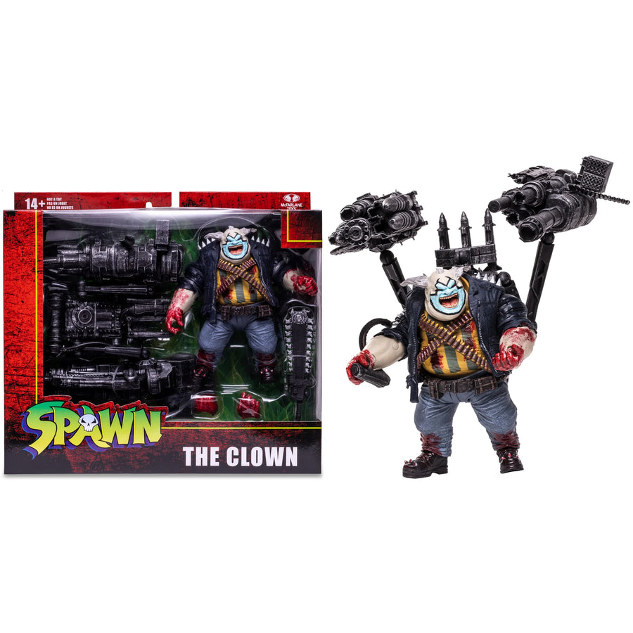 McFarlane Spawn Deluxe Action Figure Set The Clown Bloody Variant