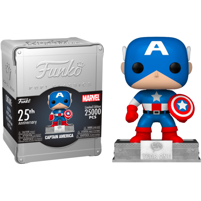 Funko POP The Avengers Captain America 25th Anniversary Classics Fall Exclusive Vinyl Figure