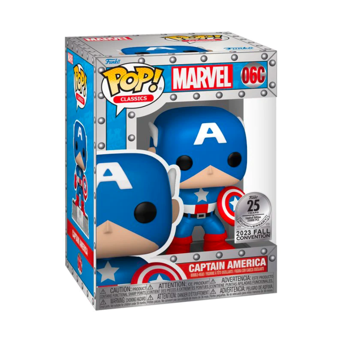 Funko POP The Avengers Captain America 25th Anniversary Classics Fall Exclusive Vinyl Figure