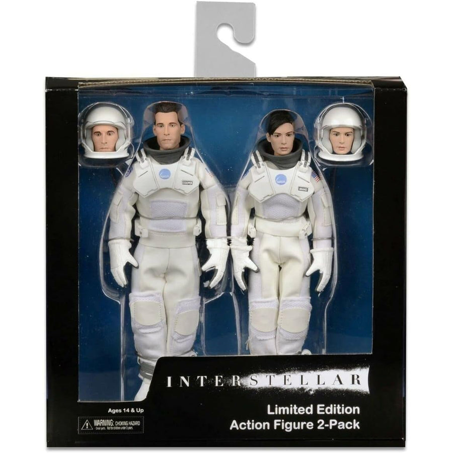 NECA  Interstellar Cooper and Brand Clothed Deluxe Limited Edition Action Figures Twin Pack