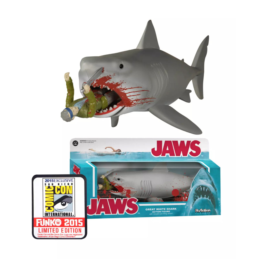 Funko Jaws SDCC Bruce Shark Reaction Figure Bite Quint Final Battle