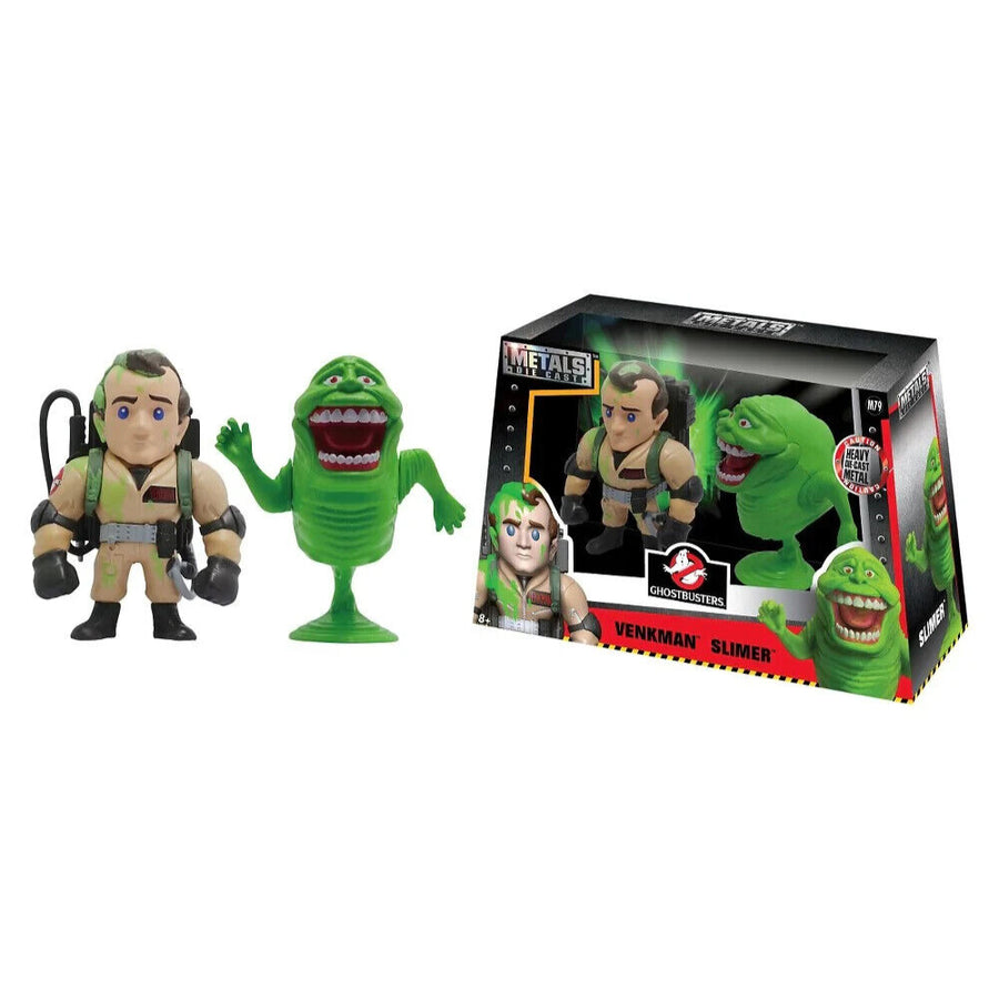 Ghostbusters Metals Diecast Mini Figures 2-Pack Peter Venkman (Slimed) & Slimer 10 cm