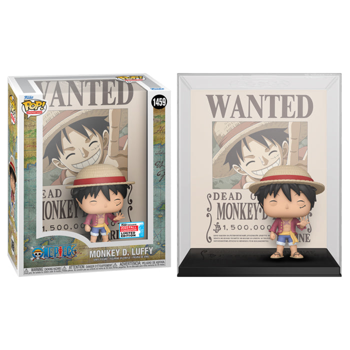 Funko POP One Piece Monkey D Luffy Exclusive Wanted Poster 1459 Vinyl Figure