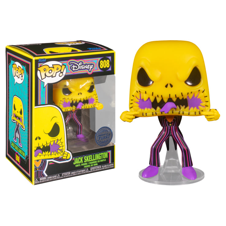 Funko POP! The Nightmare Before Christmas Jack Skellington with Scary Face Blacklight Vinyl Figure