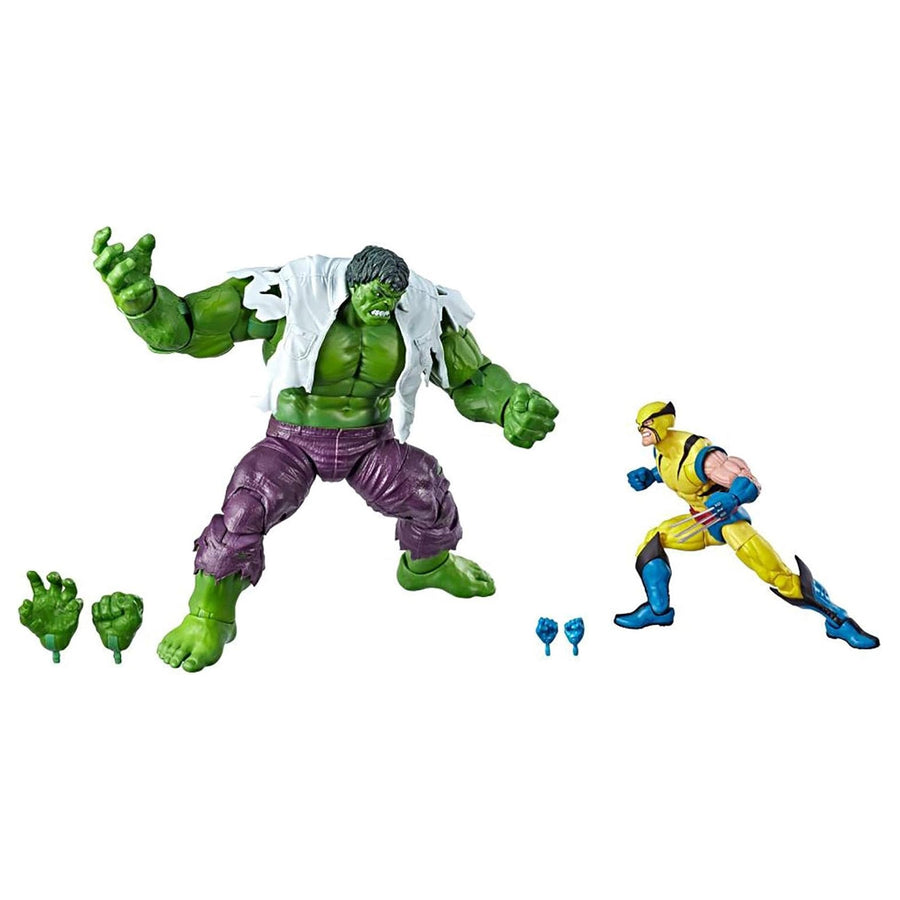 Hasbro Marvel Legends 80th Anniversary Wolverine and Hulk 6-Inch Action Figures