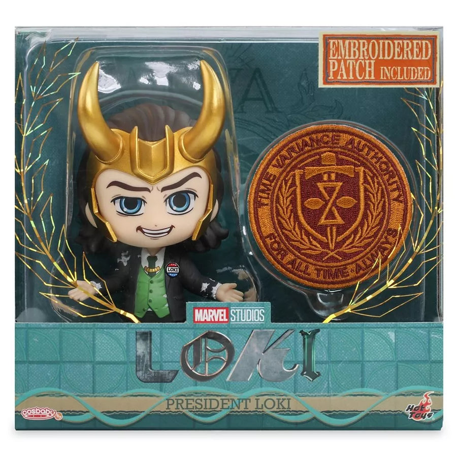 Hot Toys Marvel Cosbaby President Loki Vinyl Figure with Patch