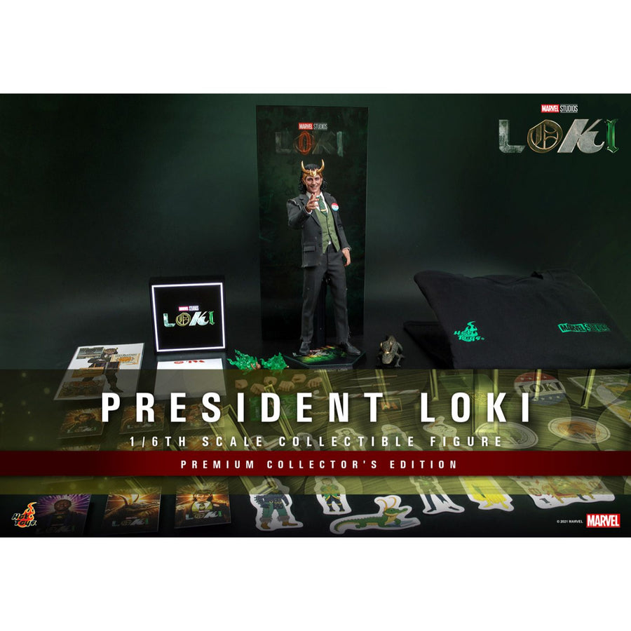 Hot Toys Marvel 1/6 Scale Figure President Loki Premium Collector's Edition