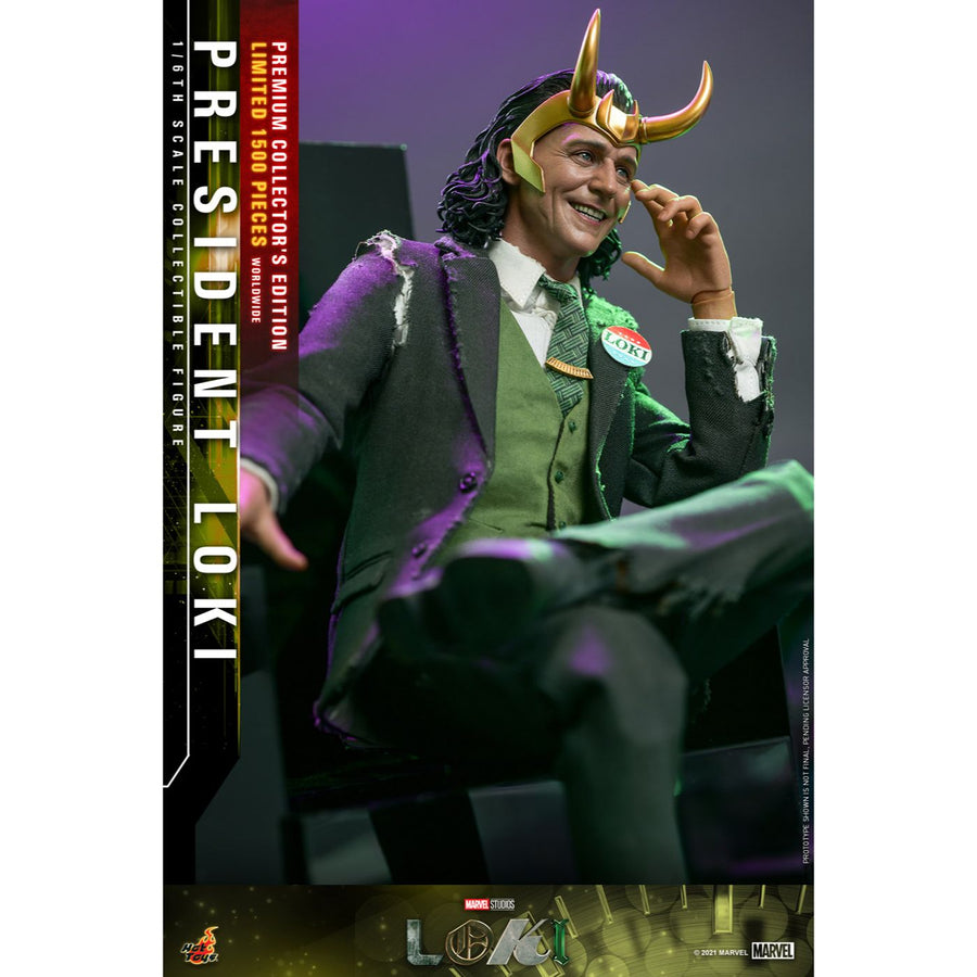 Hot Toys Marvel 1/6 Scale Figure President Loki Premium Collector's Edition