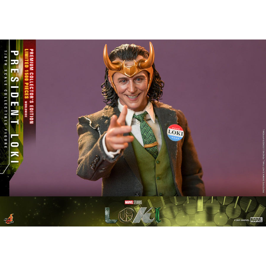 Hot Toys Marvel 1/6 Scale Figure President Loki Premium Collector's Edition