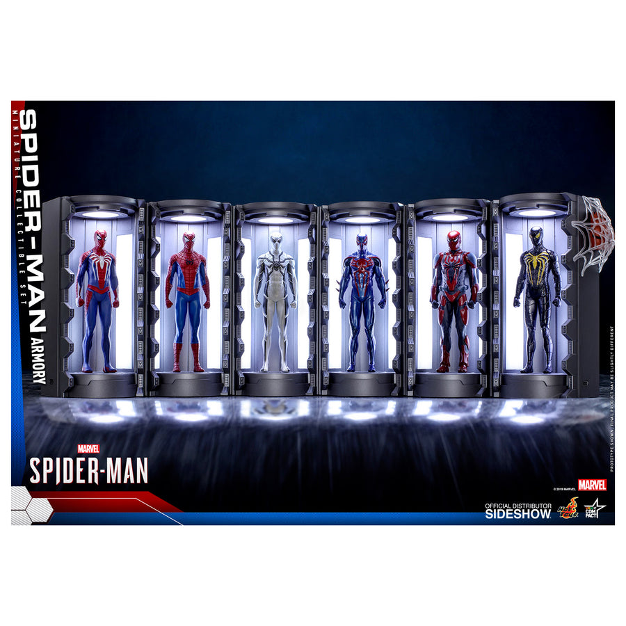 Hot Toys Marvel Spider-Man Armory Miniature Statues Set of 6