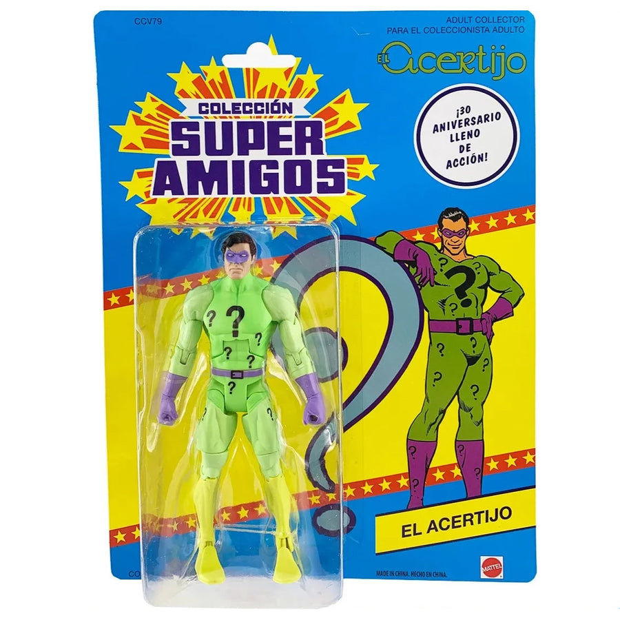 Matty Collector Super Amigos Riddler 30th Anniversary Classic 6 Inch Action Figure