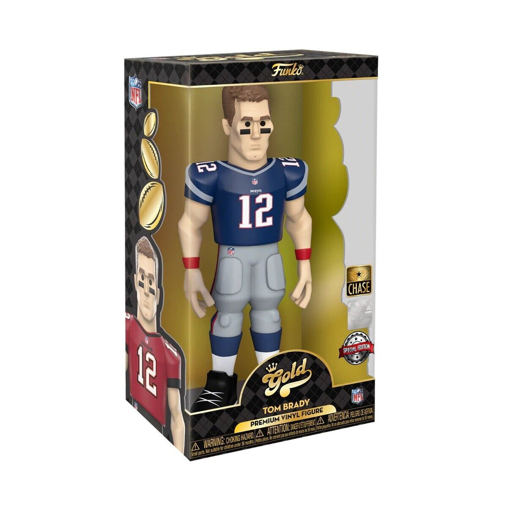 Funko New England Patriots NFL Gold 5 inch Vinyl Figure | Tom Brady Chase