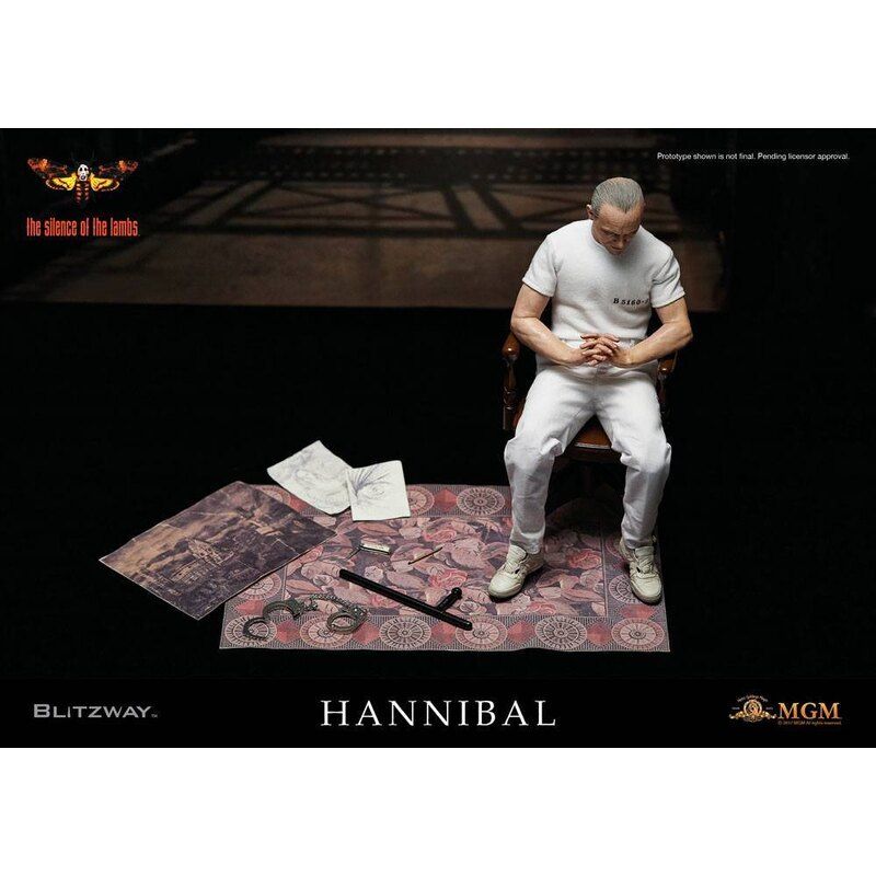 Blitzway The Silence Of The Lambs 1991 Hannibal Lecter in Prison Suit 1/6 Scale Collectible Figure