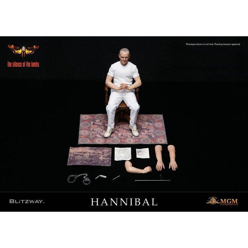 Blitzway The Silence Of The Lambs 1991 Hannibal Lecter in Prison Suit 1/6 Scale Collectible Figure