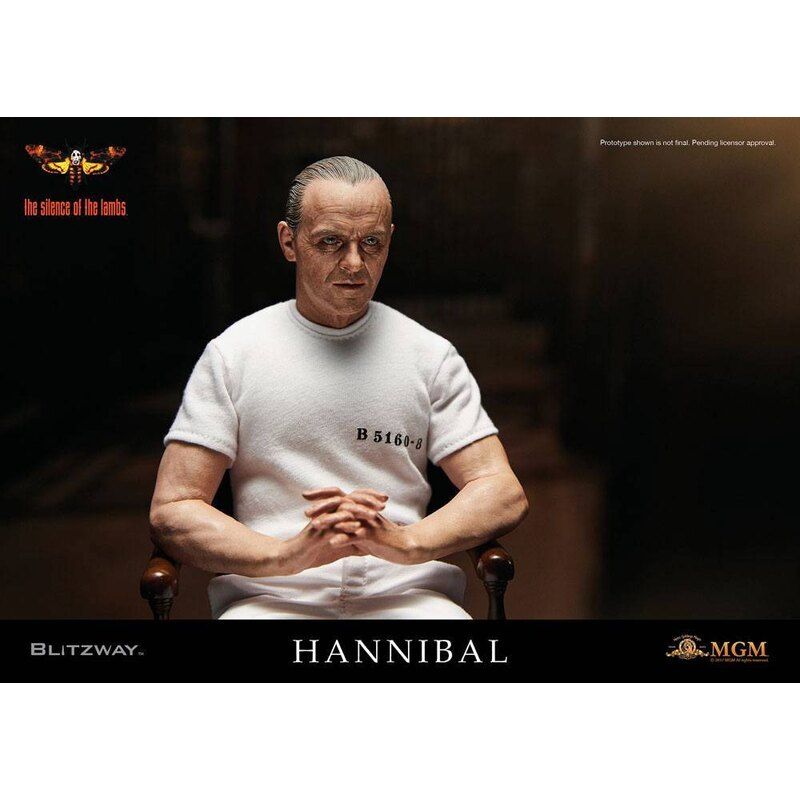 Blitzway The Silence Of The Lambs 1991 Hannibal Lecter in Prison Suit 1/6 Scale Collectible Figure