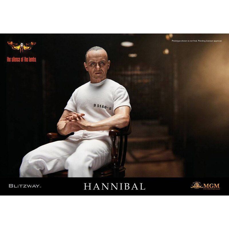 Blitzway The Silence Of The Lambs 1991 Hannibal Lecter in Prison Suit 1/6 Scale Collectible Figure